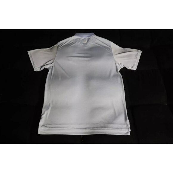 Footjoy Golf Polo Shirt Mens M Blue Casual Outdoor Light Wash Embroidery Cotton - Picture 2 of 10